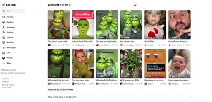 Unmasking The Fun: The Grinch Filter TikTok Craze